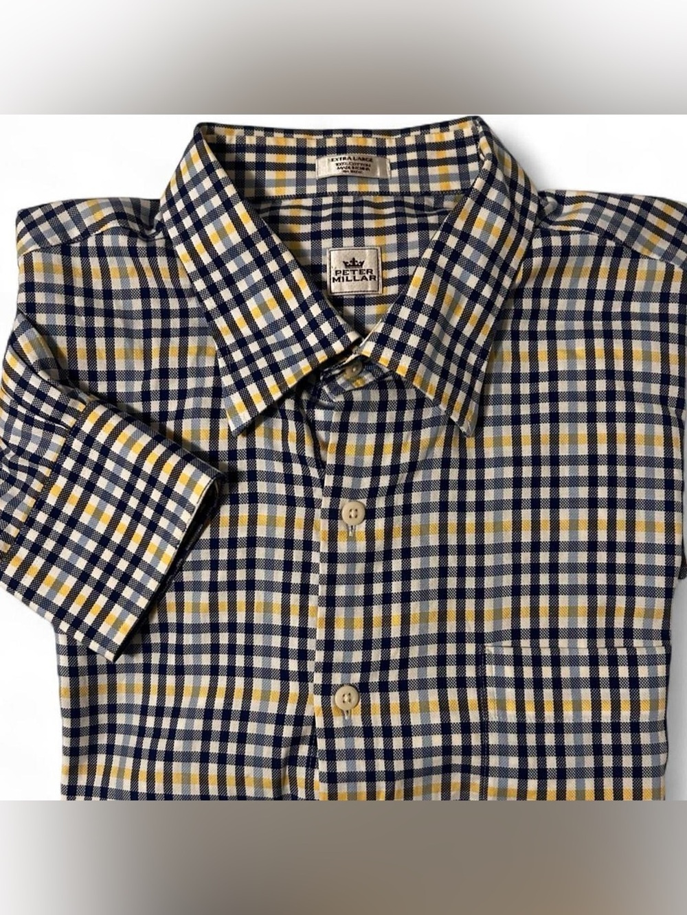 Men’s Premium Peter Millar Button Down Dress Shirt XL